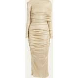 48 - Dame - Guld Kjoler Dolce & Gabbana Lurex mesh calf-length skirt