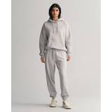 Gant Dame Bukser Gant Women Shield Sweatpants Grey