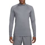 Nike Men's Pro Dri-FIT Warm Long-Sleeve Fitness Top Smoke Grey/Black