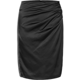 InWear 48 - Polyester Tøj InWear Zilkyiw Drape Skirt Nederdele 30108855 Black