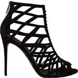 10,5 - 39 ½ Højhælede sko Dolce & Gabbana Black Suede Stiletto Heels Bette Sandals Shoes EU41/US10.5