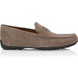 45 - Lærred Loafers Geox Man Loafers Khaki Soft Leather Beige