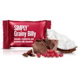 Simply Chocolate Fødevarer Simply Chocolate Grainy Billy Coconut Cranberry and Milk Chocolate 10g 1pack