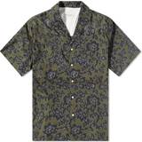 Blomstrede - Sort Skjorter Officine Générale Green Eren Shirt OLIVE/GREEN/BLACK