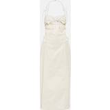 48 - Beige - Bomuld Kjoler Jacquemus Off-White Le Chouchou 'La Robe Ruban' Maxi Dress White FR