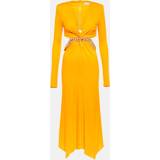 Gul - Jersey Kjoler Rebecca Vallance Phoenix cutout jersey midi dress yellow
