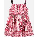 Kort - Polyamid Kjoler Dolce & Gabbana Short majolica-print poplin dress