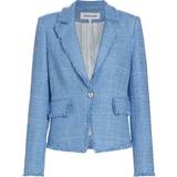 Blå - Dame - XXS Blazere Veronica Beard Hosanna cotton-blend tweed blazer blue