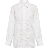 Zimmermann Raie Lace Trimmed Shirt - White