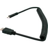 HDMI-kabler - Spiral A Male 1.4 Mini C Male Coiled 20-45cm