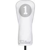 Titleist Golftilbehør Titleist Frost Out Leather White/Grey Driver Headcover