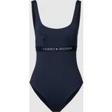 Tommy Hilfiger Dame Badedragter Tommy Hilfiger One Piece Swimsuit Navy-2