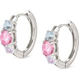 Nomination Øreringe Nomination Colour Wave Sterling Silver Multicolour Hoop Earrings 149823/005