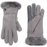 Dame - Fåreskind Handsker UGG Seamed Tech Glove for Women in Grey, Medium, Shearling
