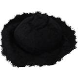 Dolce & Gabbana Nylon Tilbehør Dolce & Gabbana Black Cotton Wide Brim Shade Hat