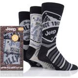 Jeep Herre Tøj Jeep Pair Logo Gift Box Socks Black 6-11
