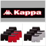 Kappa Sort Undertøj Kappa Zid 7pack Boxershorts, Schwarze Herren-Boxershorts