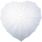 Polyester Paraplyer Impliva umbrella heart-shaped 110 cm polyester white