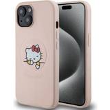 Hello Kitty Mobiltilbehør Hello Kitty PU Asleep Logo MagSafe Deklas iPhone 15 Rožine