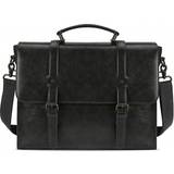 Herre - Skind Mapper Shein Laptop Bag, 15.6 Inch, PU Leather, Waterproof, Shoulder Bag, Men, Messenger, Business Case