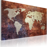 Billede Rusty verdenskort