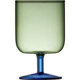 Blå Glas Lyngby Glas Torino 2 Grøn/Blå Vinglas 2stk