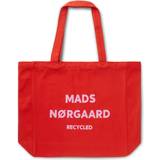 Bomuld - Rød Håndtasker Mads Nørgaard Recycled Boutique Athene Bag Fiery Red/White