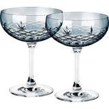 Blå Champagneglas Frederik Bagger Crispy Gatsby Sapphire Champagneglas 30cl 2stk