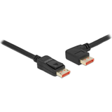 DeLock DisplayPort-kabler - Et stik DeLock DisplayPort 1.4 - Angled DisplayPort 1.4 M-M 5m