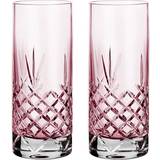 Godkendt til mikrobølgeovn - Pink Glas Frederik Bagger Crispy Highball Pink Drinksglas 37cl 2stk