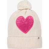 Huer Børnetøj Mini Rodini Girls Ivory & Knitted Heart Hat 4-9 month