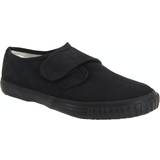 Sneakers Dek Kids Unisex Junior Touch Fastening Black Canvas Plimsolls Black