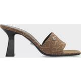 35 - Stof Sandaler med hæl Versace Allover mules brown