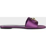 Lilla - Satin Sko Versace Medusa '95 satin slides purple