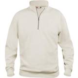 Overdele Clique Basic Half Zip Sweatshirt - Light Khaki