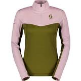 Scott 10 - Grøn Tøj Scott Defined Light Dame Pullover, Cloud Pink/Fir Green
