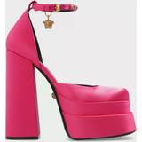 37 - Lærred Højhælede sko Versace High Heel Shoes Woman colour Red Red