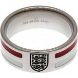 Fanprodukter England Football Gifts Stainless Steel Striped Ring