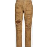 50 - Beige Jeans Dolce & Gabbana Loose Stretch Overdye Jeans with Rips combined_colour