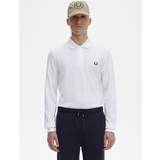 Fred Perry Dame Overdele Fred Perry Long Sleeve Polo Top, White