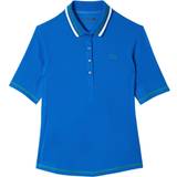 Lacoste Dame Polotrøjer Lacoste Ultra-Dry Pique Polo Shirt Women Blue