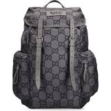 Gucci Indvendig lomme Rygsække Gucci Large GG Ripstop Backpack - Dark Grey/Black