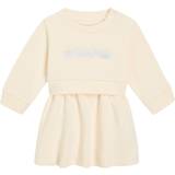 Calvin Klein Kjoler Børnetøj Calvin Klein Newborn Logo Sweatshirt Dress YELLOW 749M