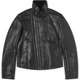 Dame - Fåreskind - Sort Tøj Rick Owens Men's Bauhaus Flight Jacket Black Black