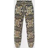 Tory Burch Bukser Tory Burch Printed cotton tapered pants multicoloured