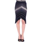 S - Stribede Nederdele Alice Palmer Knitted Chevron Striped Assymetrical Skirt IT40