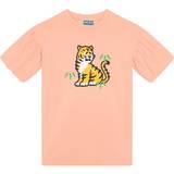 Kenzo Kjoler Børnetøj Kenzo T-shirt Kjole Med Tiger Print Nude Lyserød years