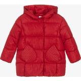 Mayoral Polyester Overtøj Mayoral Girls Red Houndstooth Puffer Coat year