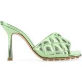 Grøn - Læder Højhælede sko Bottega Veneta Light Green Nappa Leather Padded Sandals