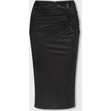 48 - Dame - Jersey Nederdele Versace Black Dua Lipa Edition Midi Skirt 1B000/Black IT